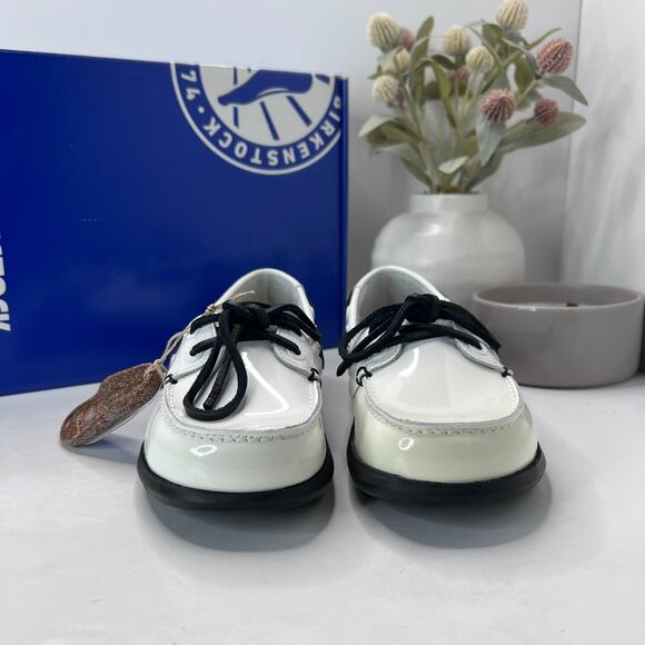 Birkenstock Tennessee Patent Leather Loafer Regular Fit Women's 5/EU 36 NWB FLAW - Picture 2 of 10